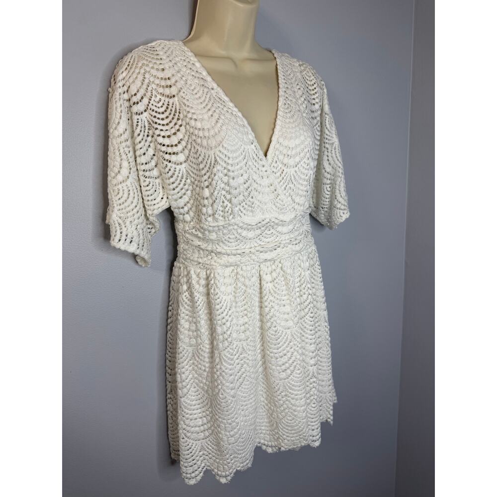 Lilly Pulitzer Parigi Skort Romper Dress Scalloped Lace Resort White Sz S - Picture 4 of 13